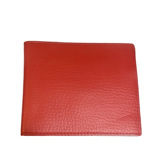 ROLEX Red Bi-Fold Wallet w/ Coin Pocket - Picture 10 of 13
